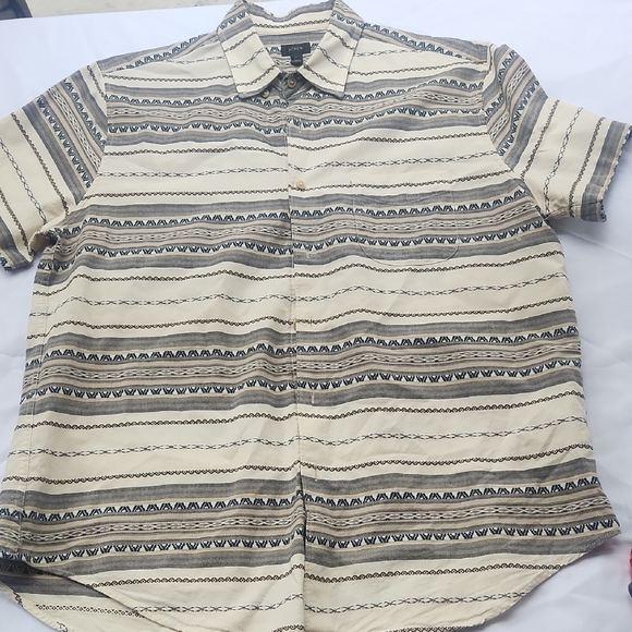 J CREW Men's Cream Patterned Shirt - Picture 1 of 4